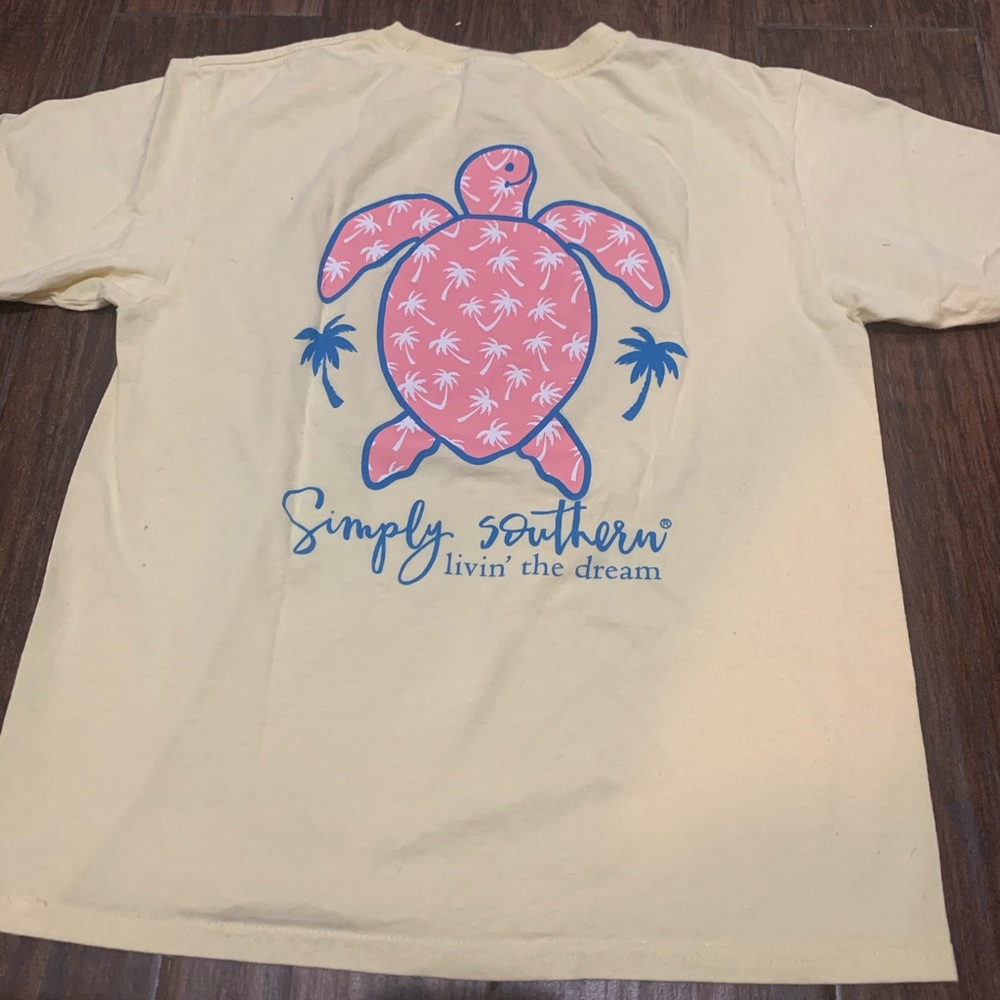yellow simply southern tee